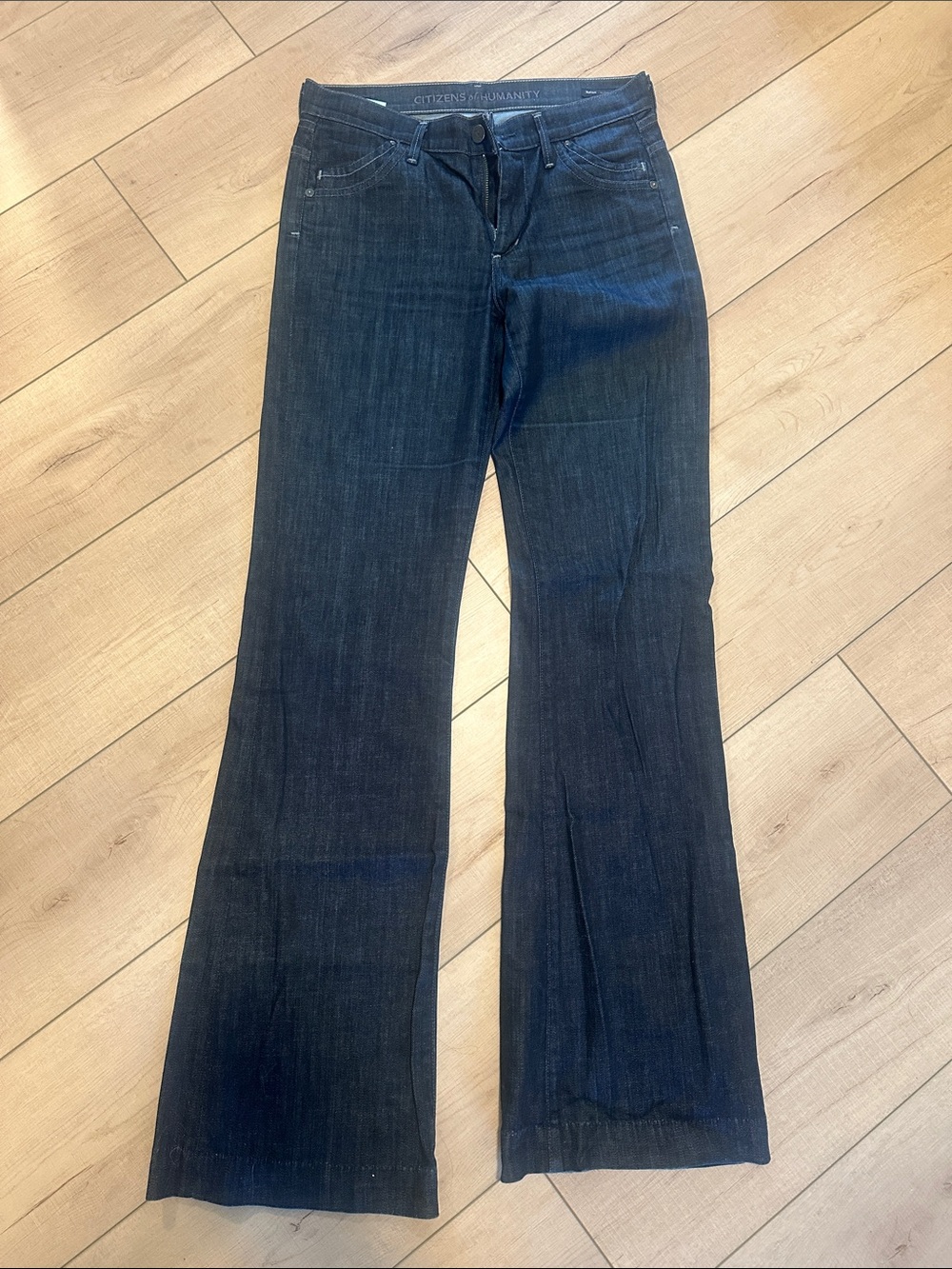 Citizens Of Humanity Deep Indigo Wide Leg Jeans